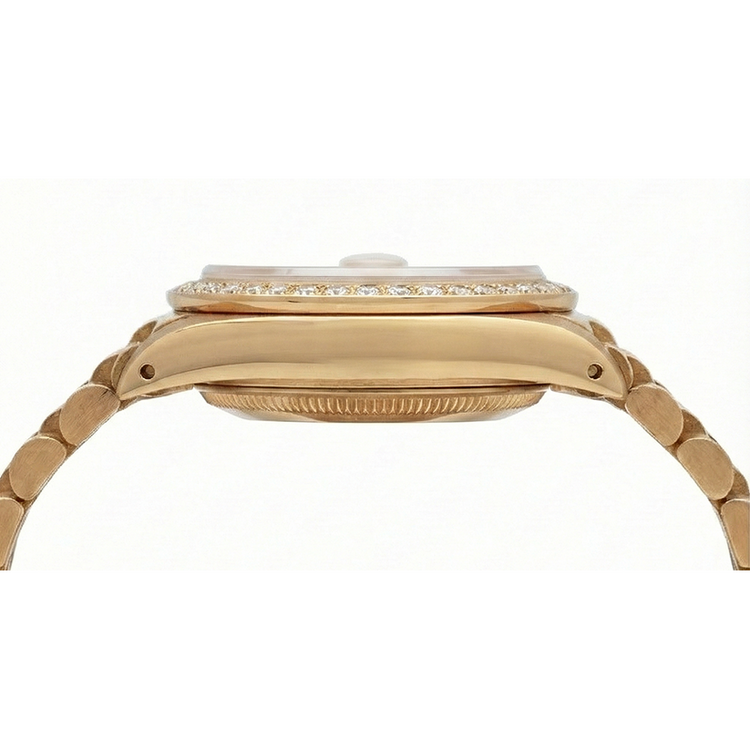 Montre Rolex Datejust de still présidentiel Bâton de champagne Cadran Lunette