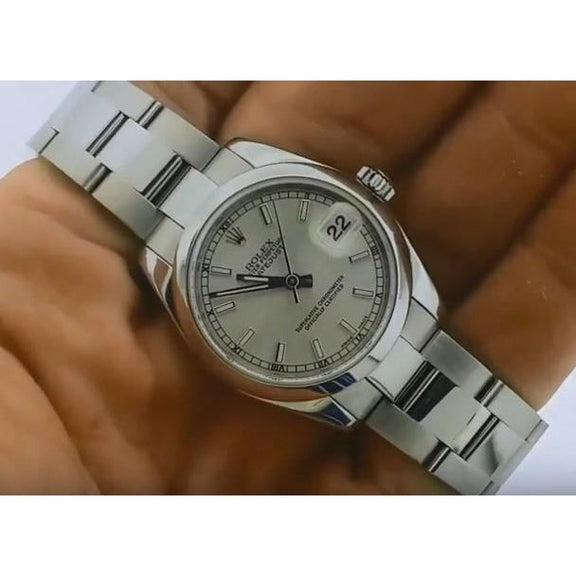 Montre Rolex Datejust de taille moyenne, 31 mm, lunette lisse