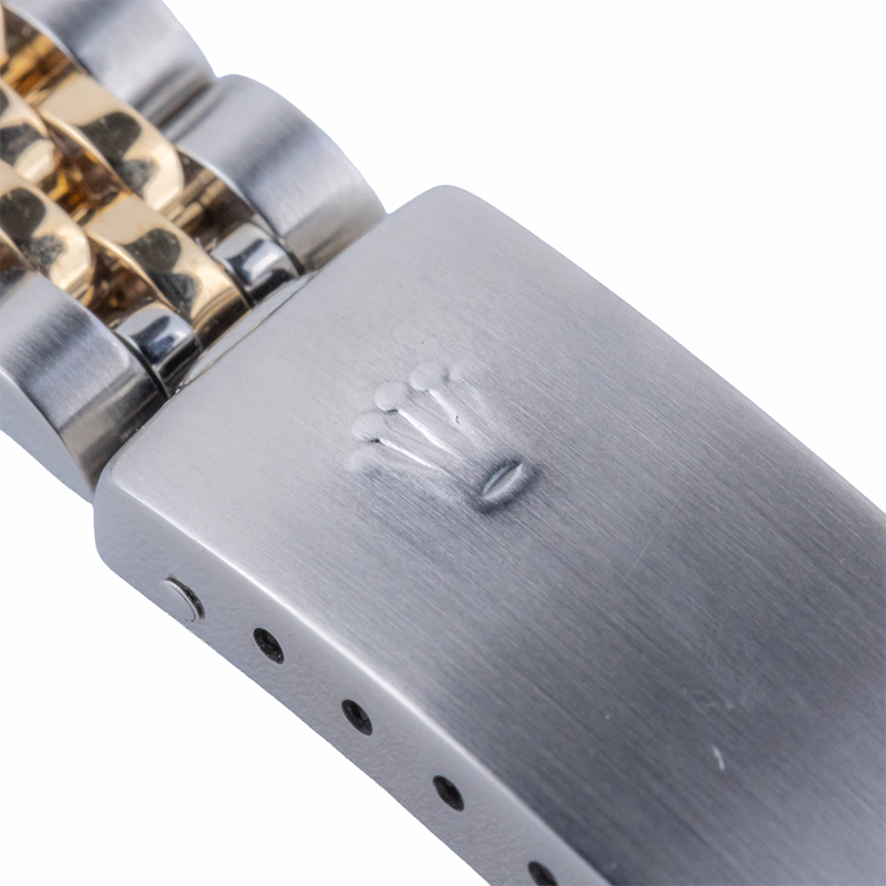 Montre Rolex Datejust pour femme avec cadran bâton bicolore pour femme