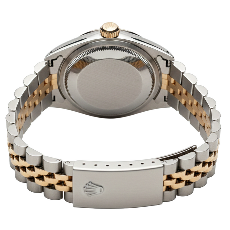 Montre Rolex Datejust pour femme, cadran romain gris bicolore