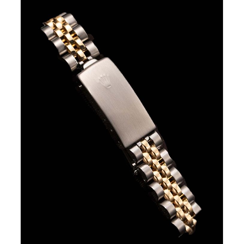 Montre Rolex Datejust pour femme huître en or massif et acier inoxydable