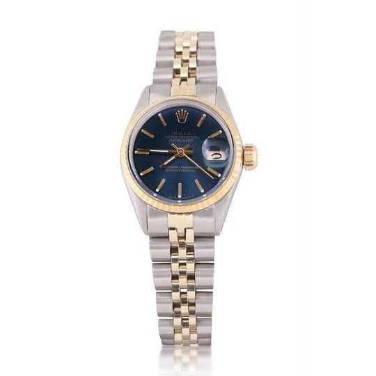 Montre Rolex Datejust pour femme, lunette cannelée