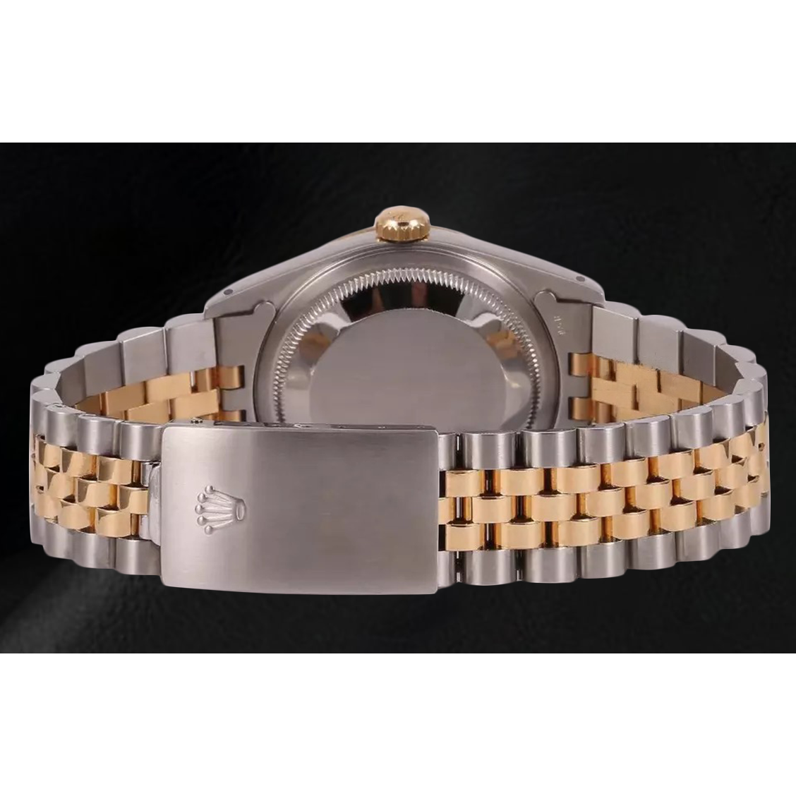 Montre Rolex Datejust pour homme avec cadran en nacre et diamants bicolores RÉGLAGE RAPIDE