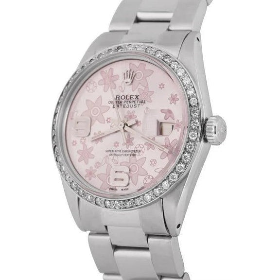 Montre Rolex Datejust pour homme en acier inoxydable 
