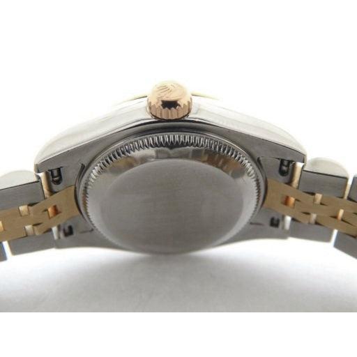 Montre Rolex pour femme 26 mm avec cadran champagne et deux tons