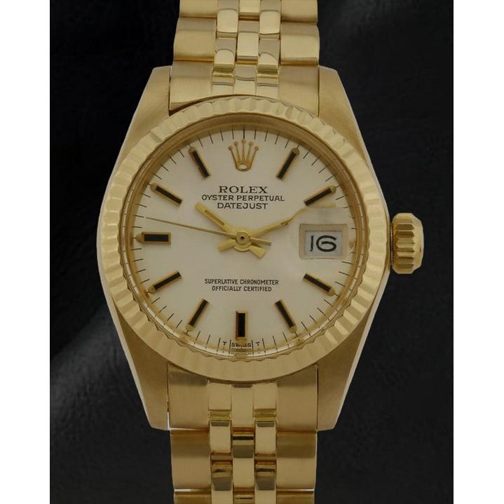 Montre Rolex Lady Datejust 26 mm en or jaune 