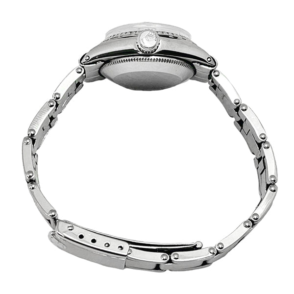 Montre Rolex Lady Datejust cadran noir en acier inoxydable 26 mm