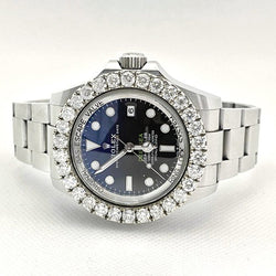 Montre Rolex Mer profonde Mer-Dweller 44 mm avec lunette sertie de diamants de 8 carats
