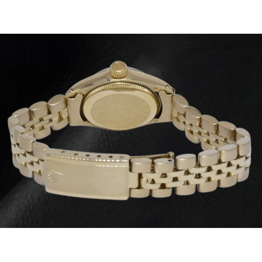 Montre Rolex Oyster Perpetual 24 mm avec cadran blanc et or jaune