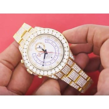 Montre Rolex Yacht Maître Ii avec diamants 