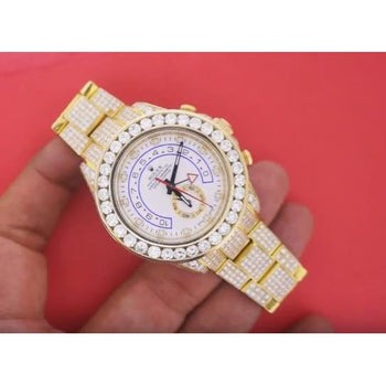 Montre Rolex Yacht Maître Ii avec diamants personnalisés 
