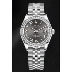 Montre Rolex dame Datejust 278240 en acier à cadran romain gris de 31 mm