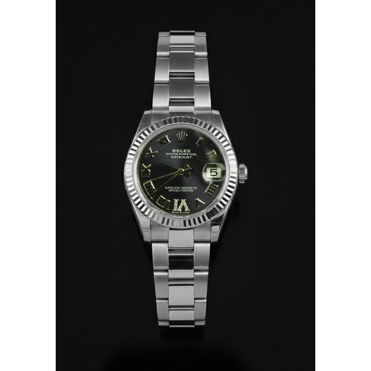 Montre Rolex dame Datejust 31 mm avec cadran diamant violette en acier inoxydable