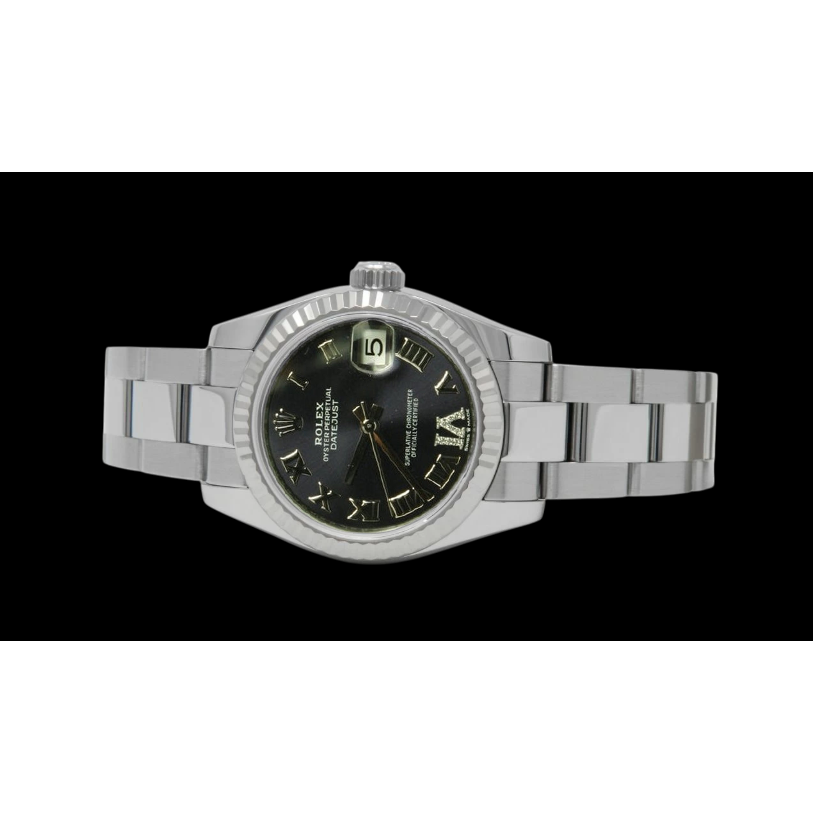 Montre Rolex dame Datejust 31 mm avec cadran diamant violette en acier inoxydable