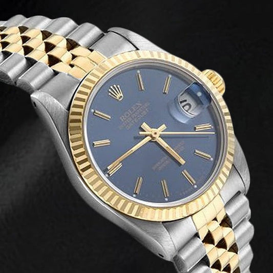Montre Rolex dame Datejust en acier or jaune