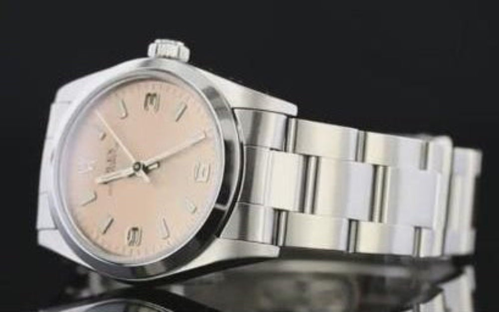 Montre Rolex de taille moyenne 31 mm, lunette lisse