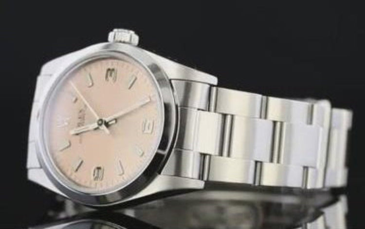 Montre Rolex de taille moyenne 31 mm, lunette lisse