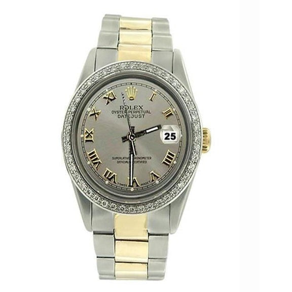 Montre Rolex de taille moyenne avec bracelet 