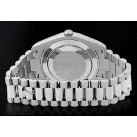 Montre Rolex jour Date II 41 mm pour homme, cadran romain noir, or blanc 18 carat2