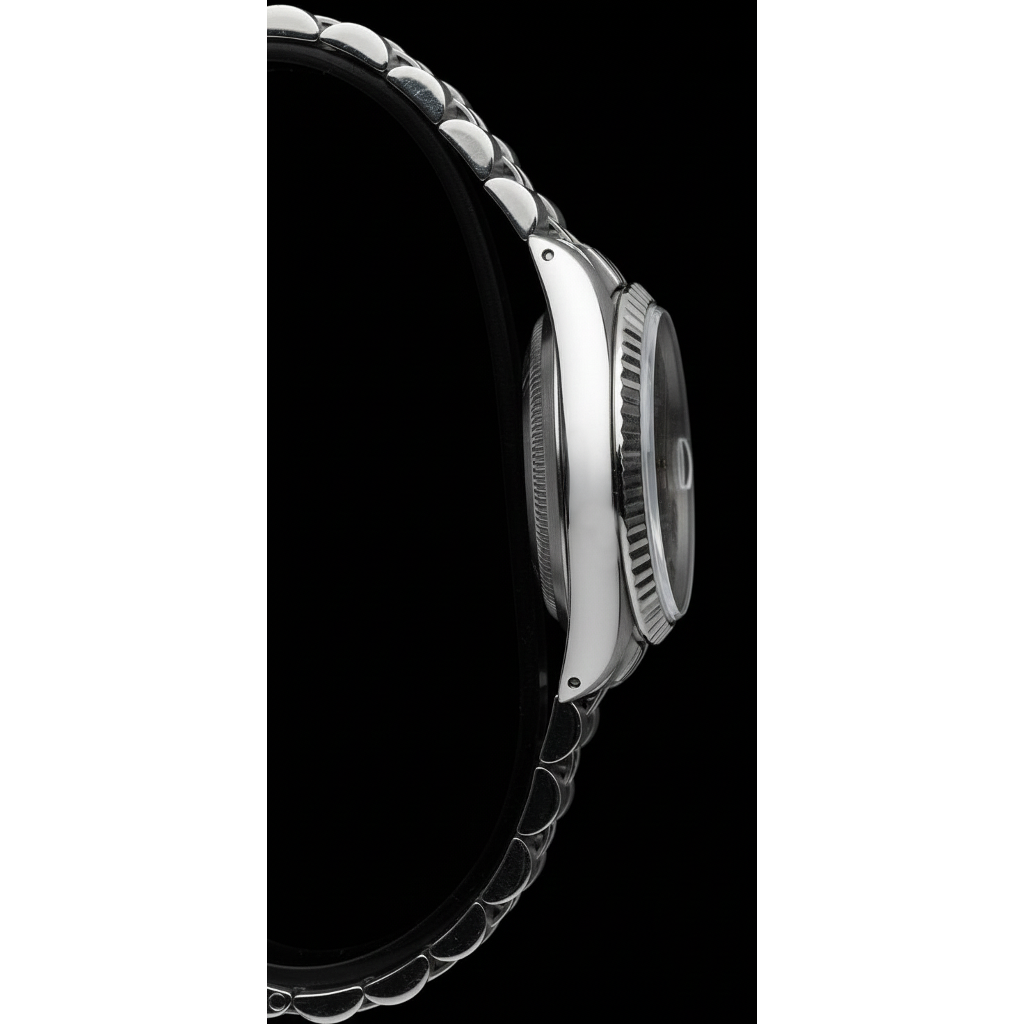 Montre Rolex jubilé en acier inoxydable à cadran romain gris Rolex