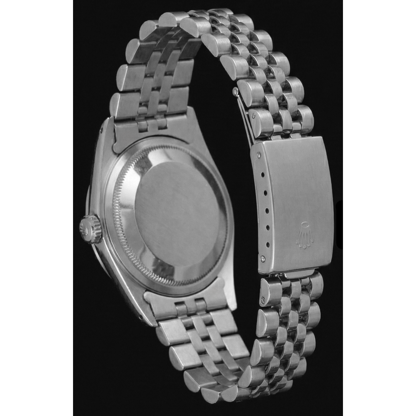 Montre Rolex jubilé en acier inoxydable à cadran romain gris Rolex