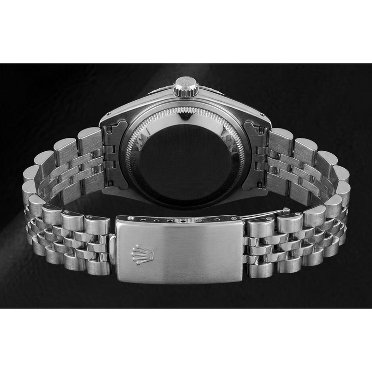 Montre Rolex pour femme Cadran Datejust Bracelet jubilé acier inoxydable Lunette cannelée
