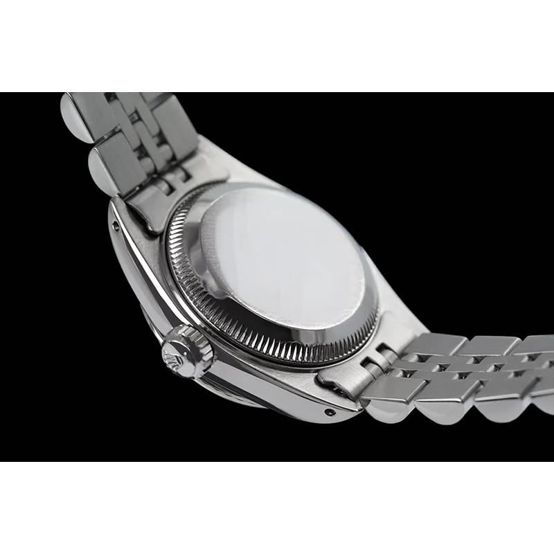 Montre Rolex pour femme Cadran Datejust Bracelet jubilé acier inoxydable Lunette cannelée