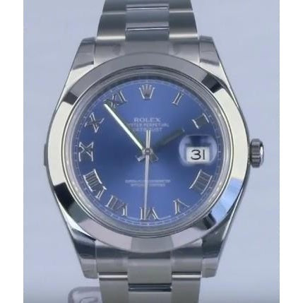 Montre Rolex pour homme avec bracelet huître en acier inoxydable Datejust Ii 41 mm2