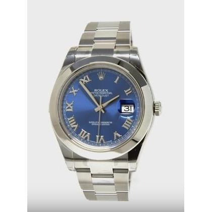 Montre Rolex pour homme avec bracelet huître en acier inoxydable Datejust Ii 41 mm