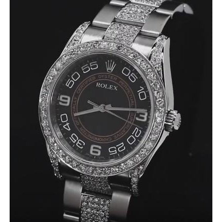 Montre Rolex sans date huître Perpetual Lunette 