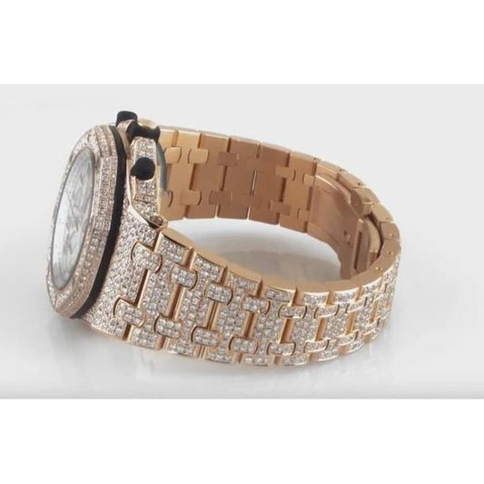 Montre Royal Oak Ap avec diamant glacé