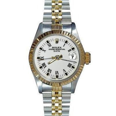 Montre avec bracelet et date en acier inoxydable