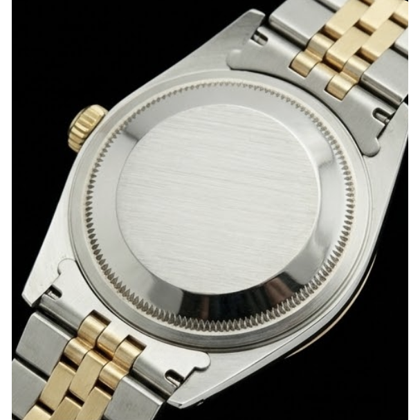 Montre à bâton blanc Rolex Date Just jubilé d'or et d'acier inoxydable Datejust