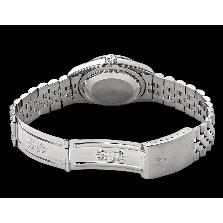 Montre à cadran bleu Bâton acier inoxydable jubilé diamant perpétuel Rolex Homme