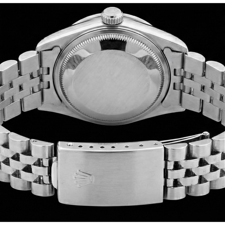 Montre à cadran bleu Bâton acier inoxydable jubilé diamant perpétuel Rolex Homme