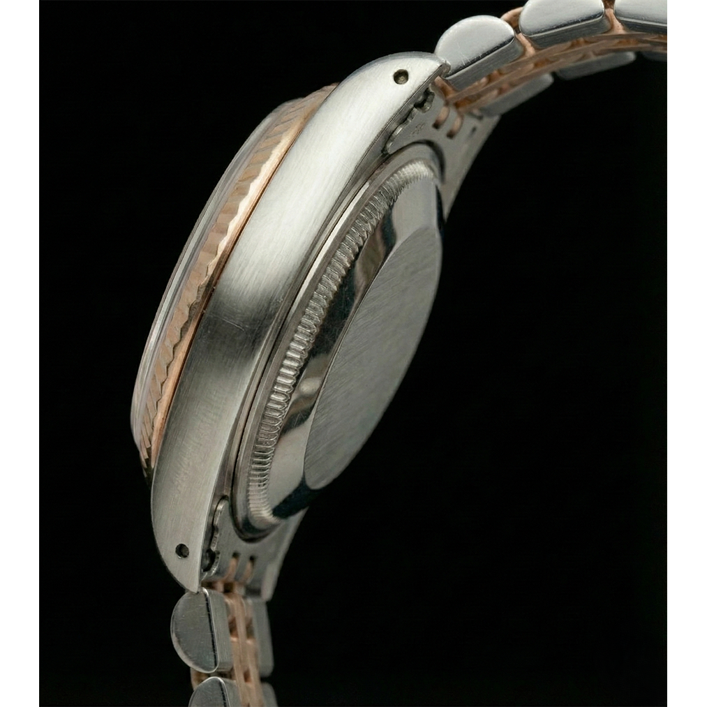 Montre dame Rolex Datejust en or jaune cadran arabe perpétuel acier inoxydable