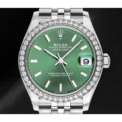 Montre femme Rolex Date-just 31 mm diamants