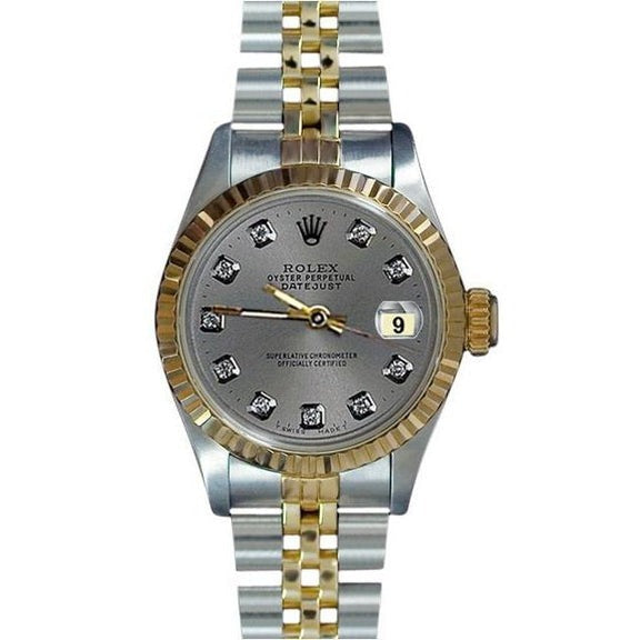 Montre femme Rolex avec cadran diamant