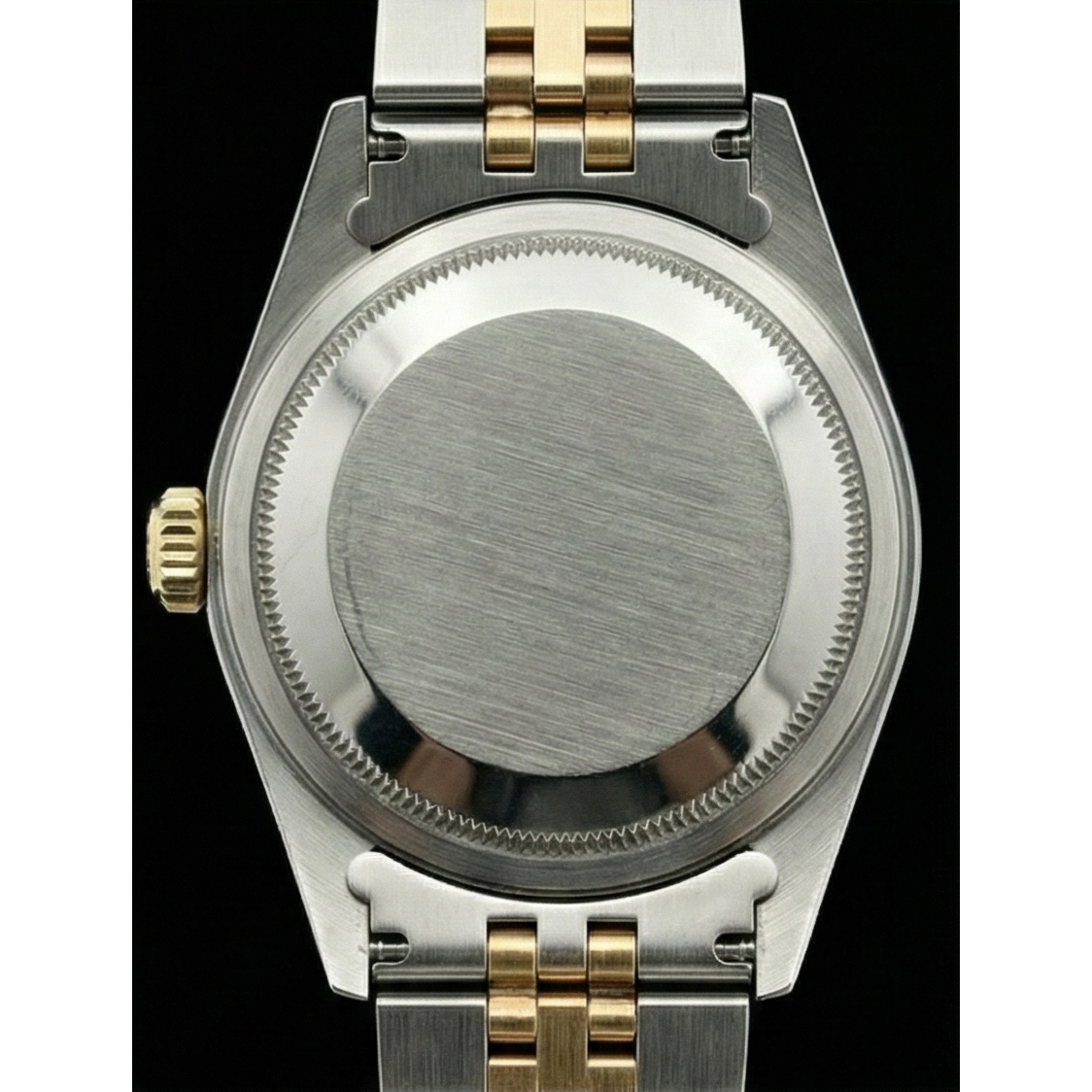 Montre femme cadran romain acier inoxydable et or Rolex Datejust Jubilé