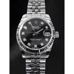 Montre pour femme Rolex Datejust 31 mm Diamant Point Jubilé en acier inoxydable