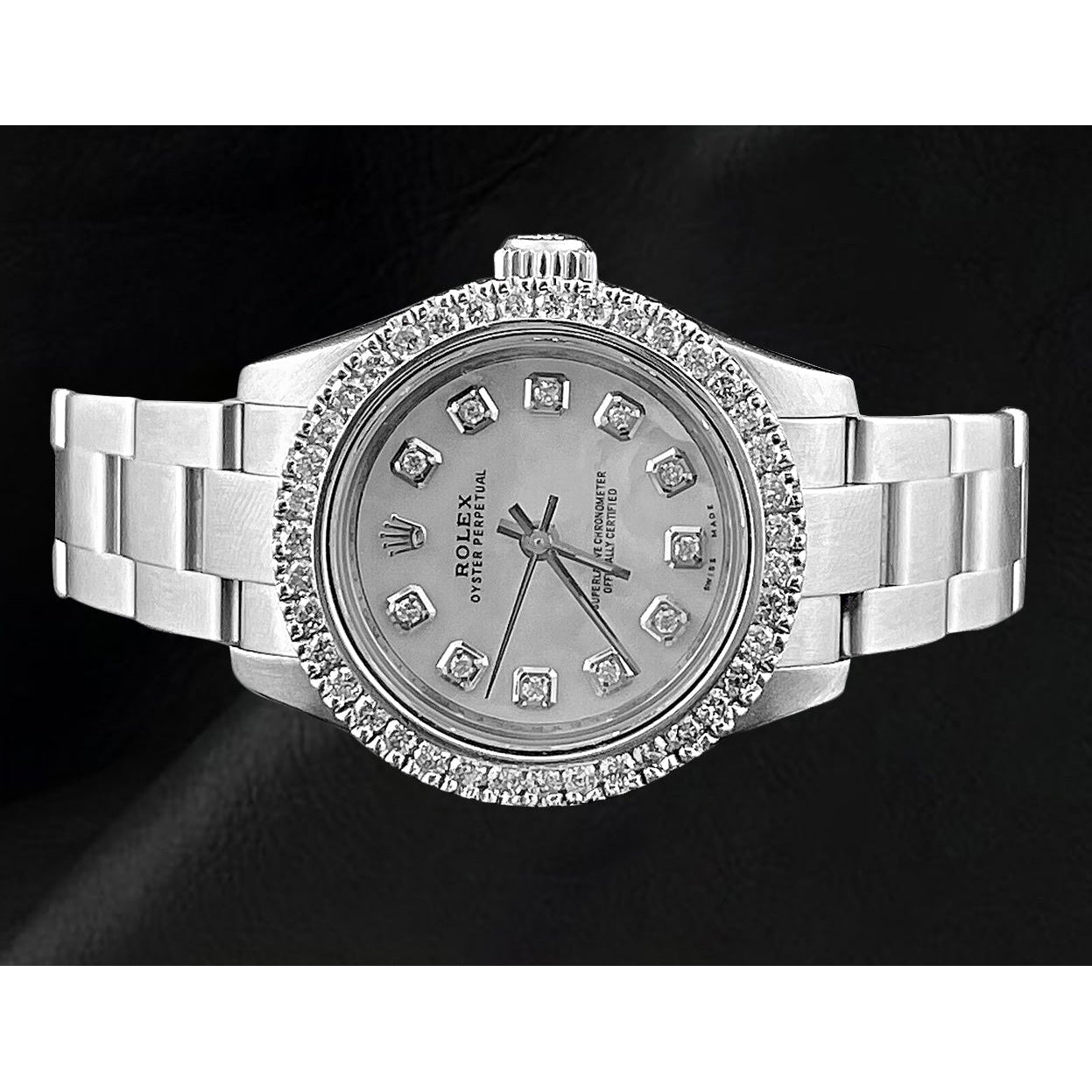 Montre pour femme Rolex huître Perpétuel 26 mm en acier inoxydable