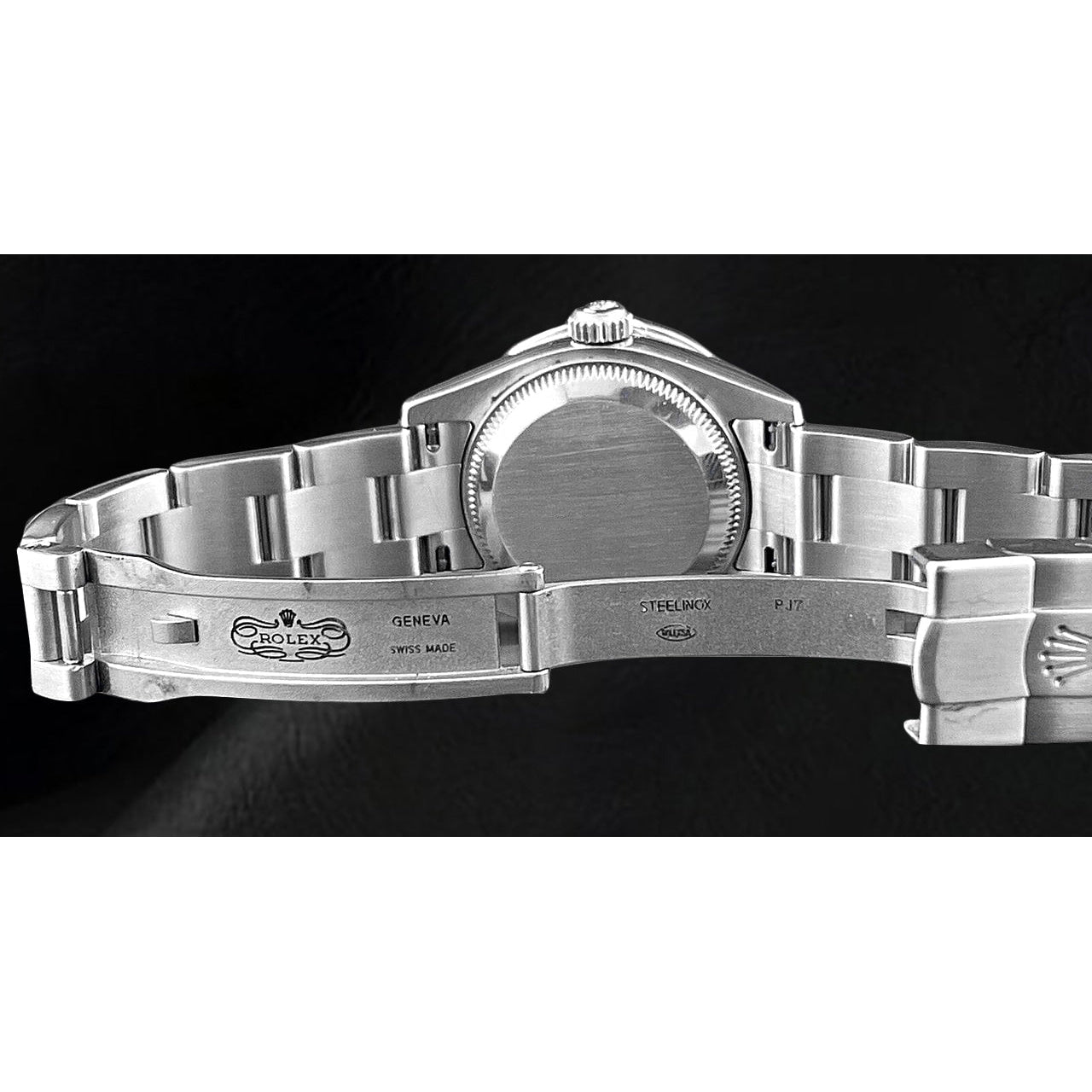 Montre pour femme Rolex huître Perpétuel 26 mm en acier inoxydable3