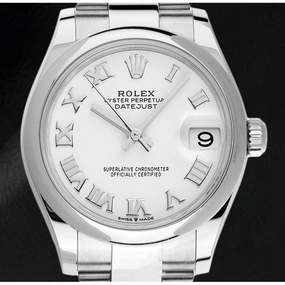 Montre pour homme Rolex Datejust 31 mm en acier inoxydable
