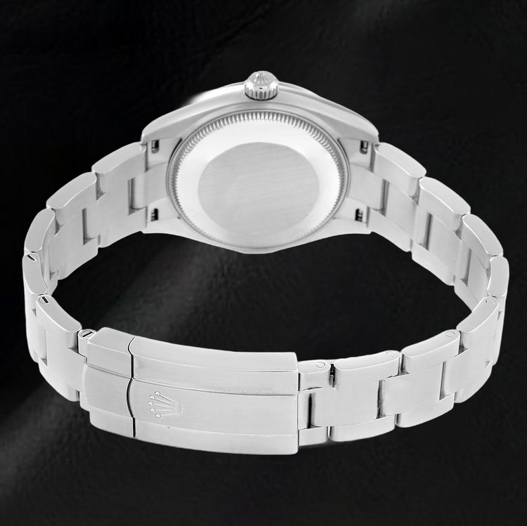 Montre pour homme Rolex huître Perpétuelle 31 mm avec cadran lumineux rose bonbon en acier inoxydable