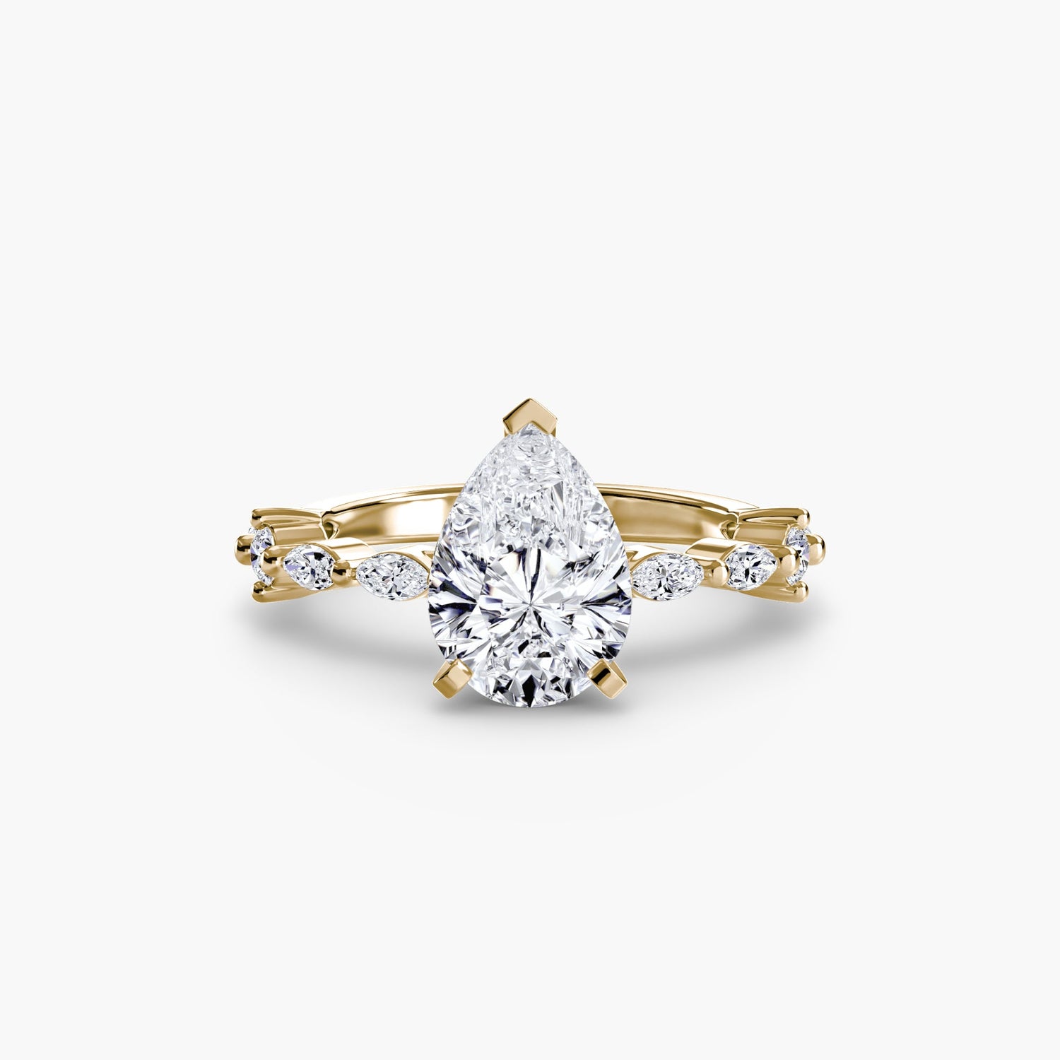 Gemme Setting -carats Gold – vue de dessus