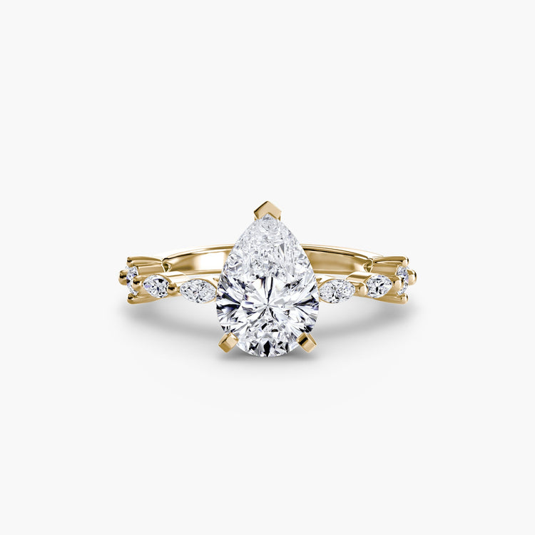 Gemme Setting -carats Gold – vue de dessus