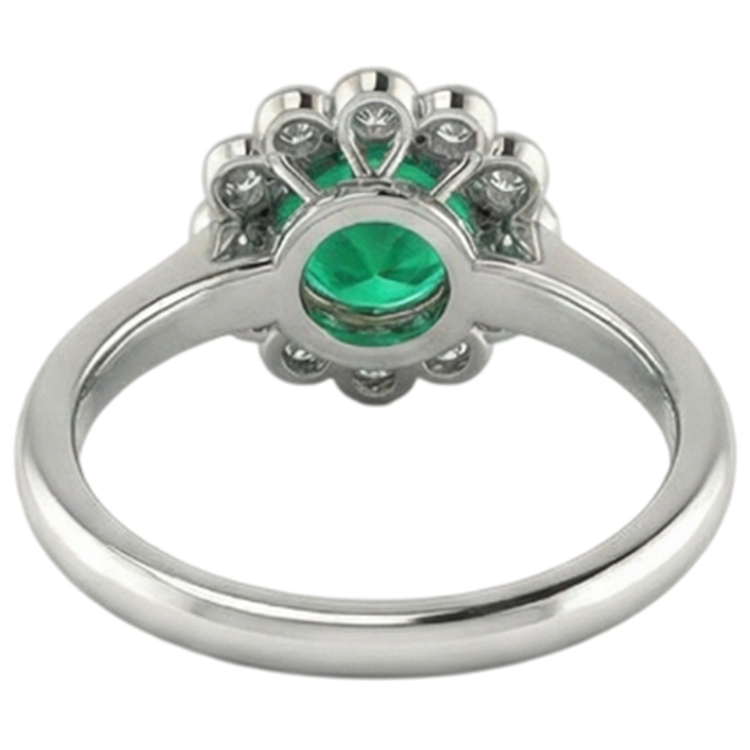 De luxe Bague Pierre Précieuse 2,50 carats – vue arrière