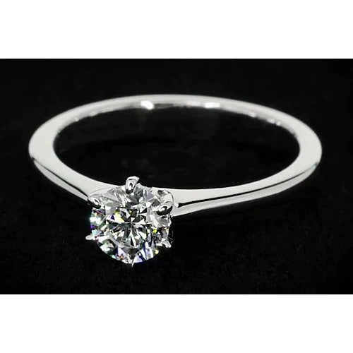 Naturel Bague de Fiançailles Diamant Bande Fine 1 Carat