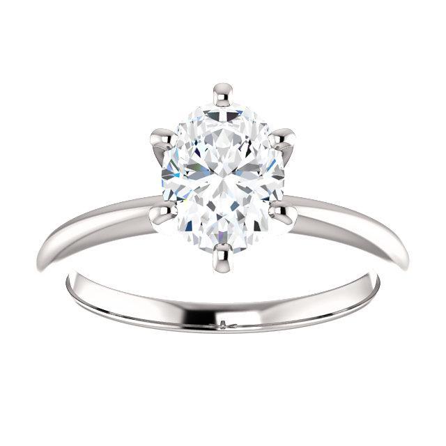 Naturel Diamant Bague Solitaire Taille Ovale 2.50 Carats