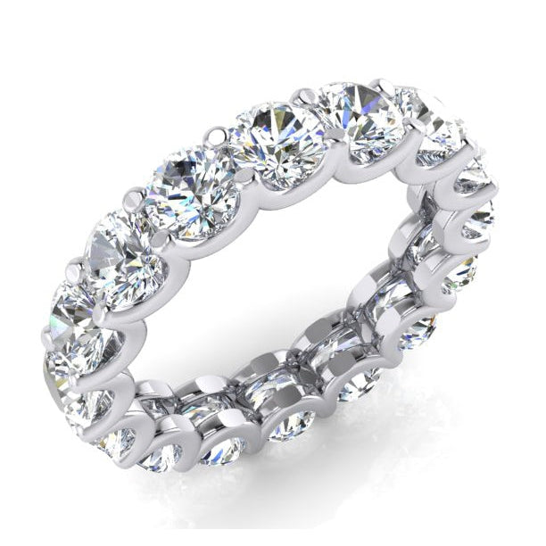 Naturel Diamant Jonc Eternité Mariage Or 4 Carats 4.1 mm